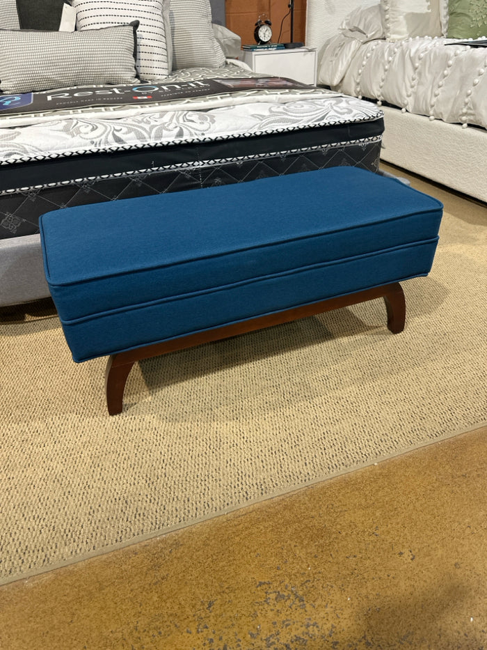 Fabric & Wood Bench