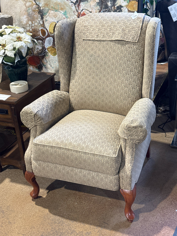 Fabric Wing Back Recliner Chair