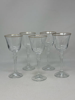 Premier Schott-Zwiesel Gold Rim Crystal Wine Glasses