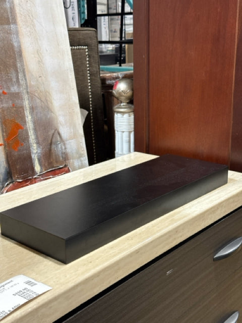 Black Floating Wall Shelf