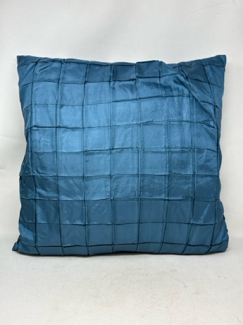 Decorative Blue Quilted Pillow