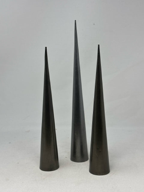 Metal Trio Cone Table Decor