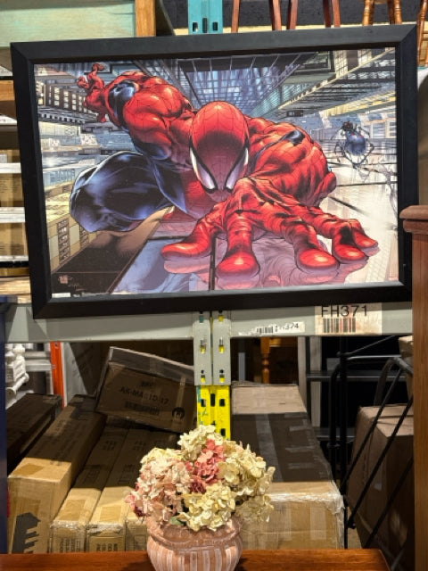 Black Framed Spiderman Wall Art