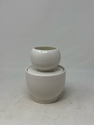 White French Butter Crock