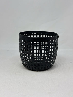 Small Black Basket Plant Pot [MHF]