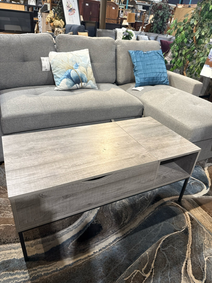 Grey Lift Top Coffe Table