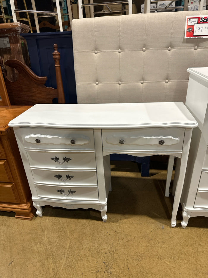 White 5 Drawer Student Desk