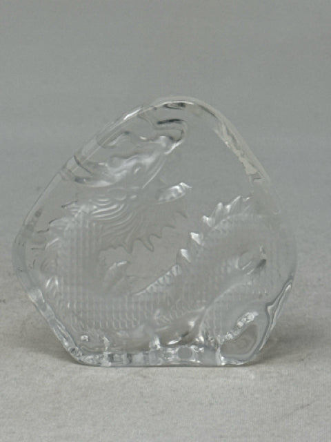 Glass Dragon Paper Weight