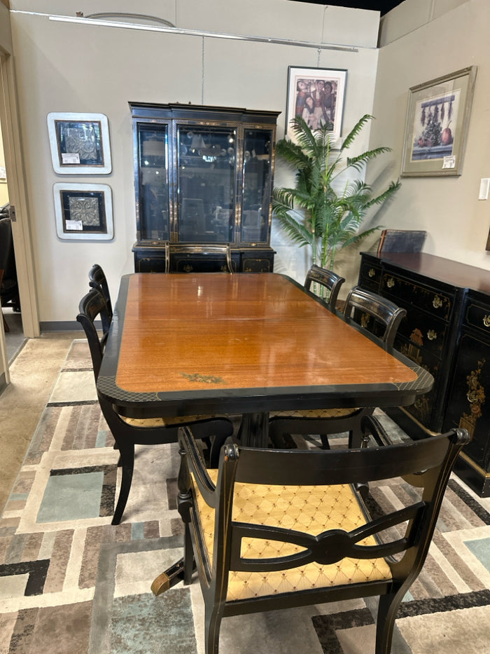 7 Piece Dining Table & 6 Chairs & 3 Leafs