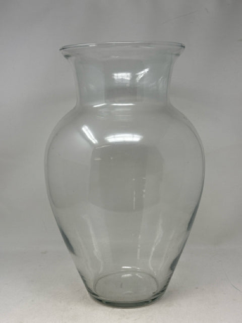 Large Fluted Glass Vase