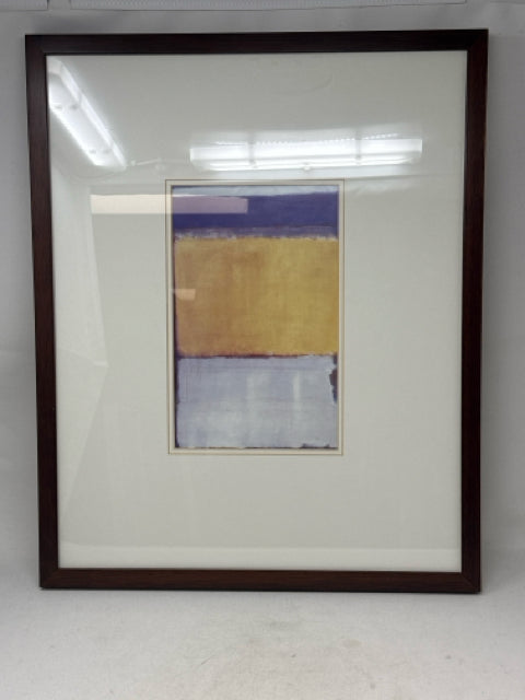 Brown Framed Modern Abstract Wall Art by Mark Rothko