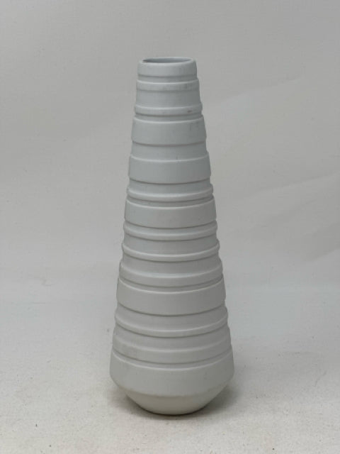 CB2 White Undercut Vase [MHF]