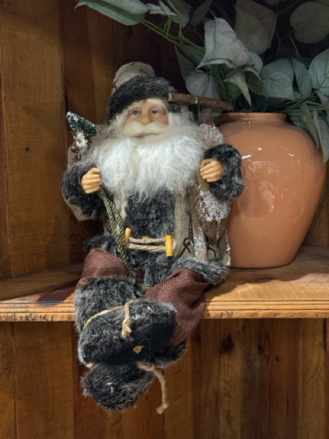 Christmas Woodland Shelf Santa