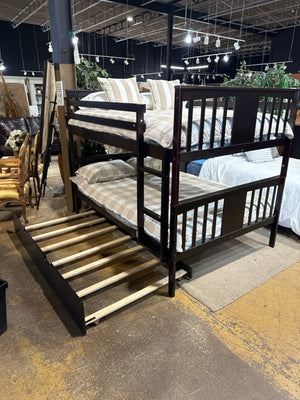 Full Over Full Bunk Bed With Trundle