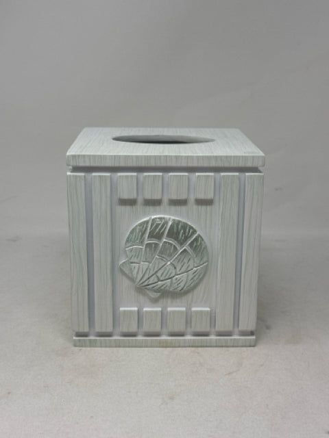 Seaside White Tissue Box Holder