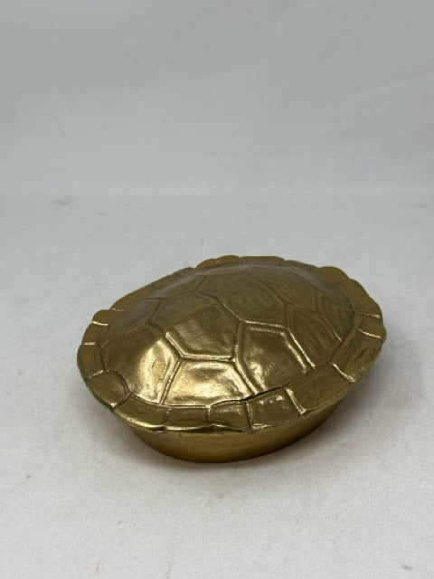 Nick Berkus Gold Turtle Shell Decorative Box [MHF]