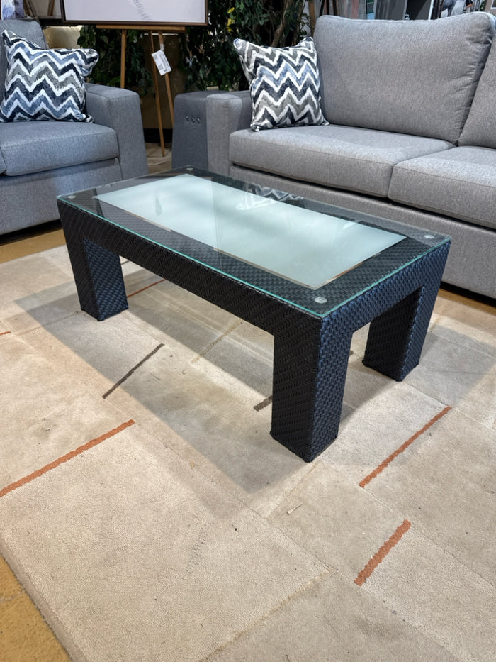Glass Top Out Door Coffee Table
