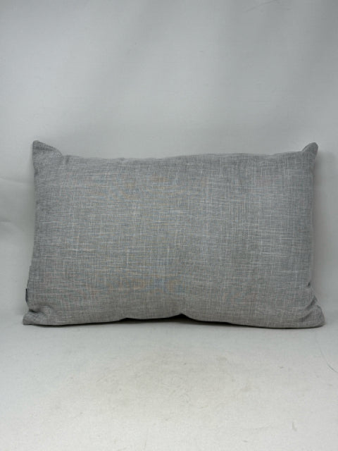 Decorative Grey Rectangular Pillow