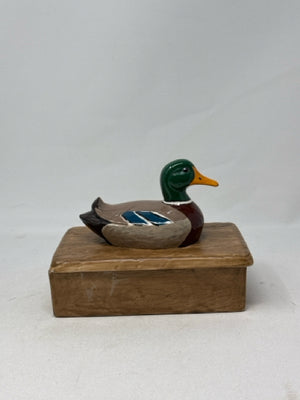 Holland Mold Ceramic Mallard Duck Decorative Box