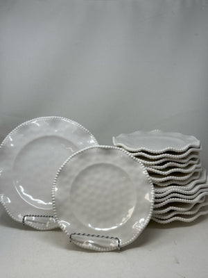 Certified International Melamine Perlette Cream Dinnerware