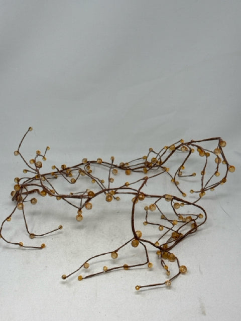 Copper Beaded Branch Decor
