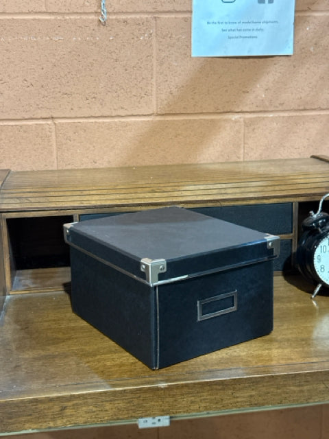 Ikea Black Cardboard Storage Box [MHF]