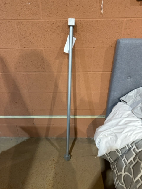 Brushed Silver Curtain Rod