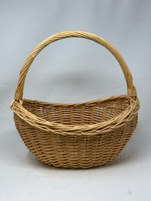 Oval Wicker Basket with Handle