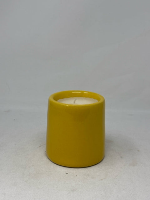 Bouclair Yellow Ceramic Candle [MHF]
