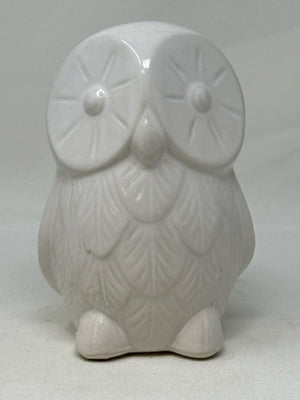 White Ceramic Owl Statue [MHF]