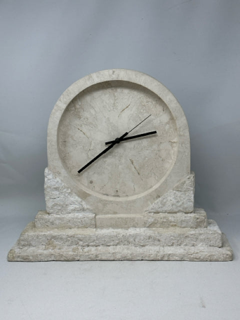 Renoir Cream Marble Mantel Clock