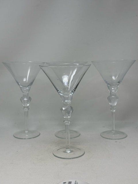 Set of 4 Large Martini Glasses