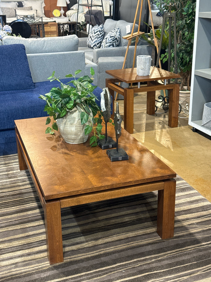 Solid Wood 2 Piece Coffee & End Table
