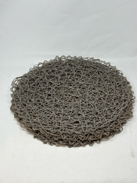 Set of 6 Round Boho Woven Placemats