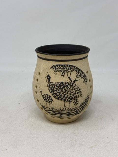 4" Pottery Candle Holder
