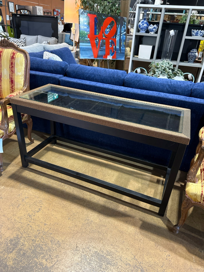 Glass Top Sofa Table