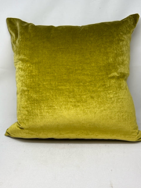 Decorative Chartreuse Velvet Down Filled Pillow [MHF]