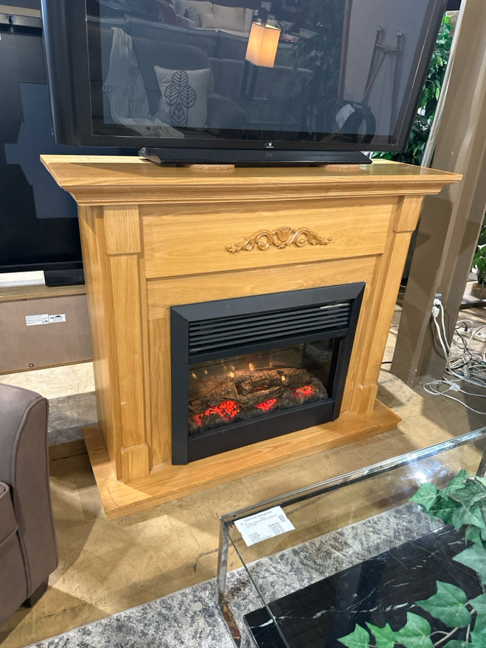 Electric Fireplace & Mantle