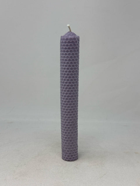 Lilac Beeswax Tapered Candle