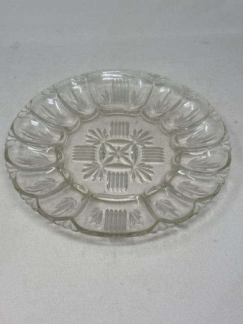 Devilled Egg Glass Serving Dish