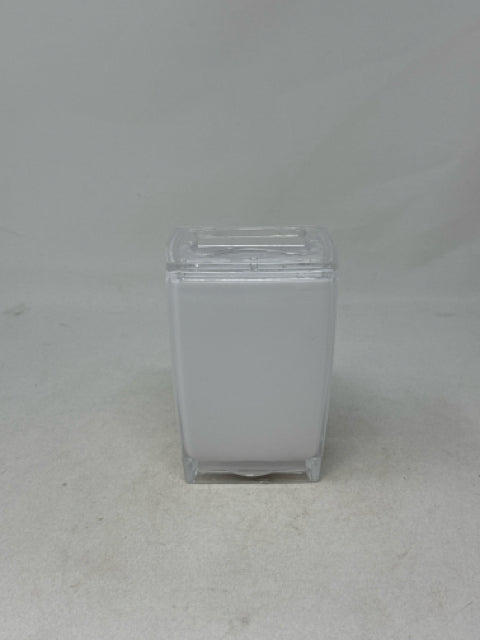 White Acrylic Toothbrush Holder
