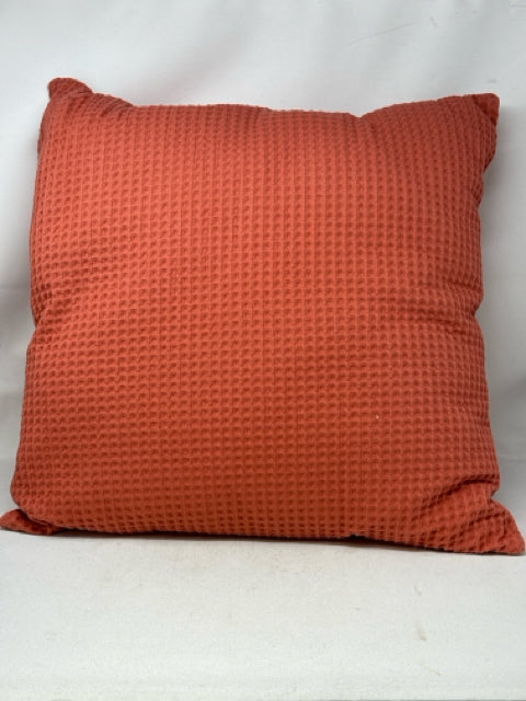 Bouclair Orange Waffle Pillow [MHF]