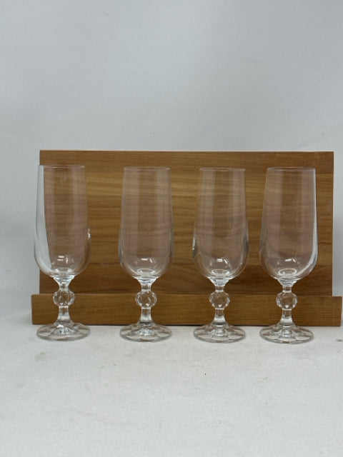 4 - 7" Crystal Stemmed Glasses