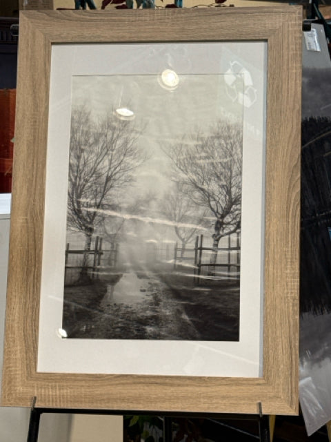 Rustic Faux Wood Framed Photography Wall Art [MHF]