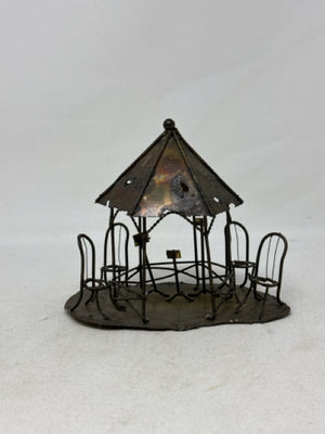 Copper/Brass Metal Gazebo Sculpture
