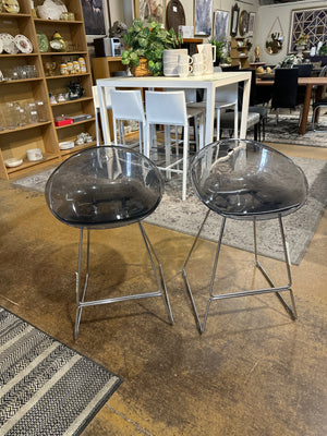 Pair of Pedrali Made in Italy Gliss Counter Height Stools