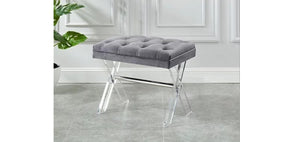 IF 6420 Velvet & Acrylic Bench Available 3-Colours [NEW]