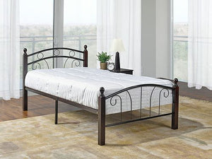 IF 128-Q Metal Bed with Wood Posts [NEW]
