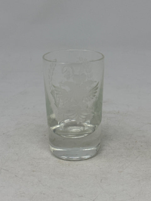 Etched Crystal Shot Glass