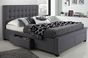TI 2152-Q Charcoal Grey Platform Bed [NEW]